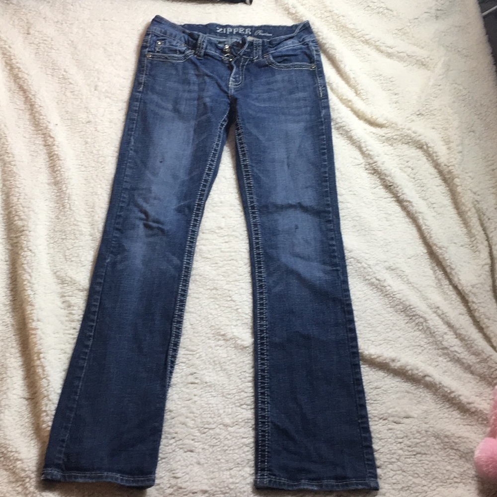 Zipper Jeans Size 9